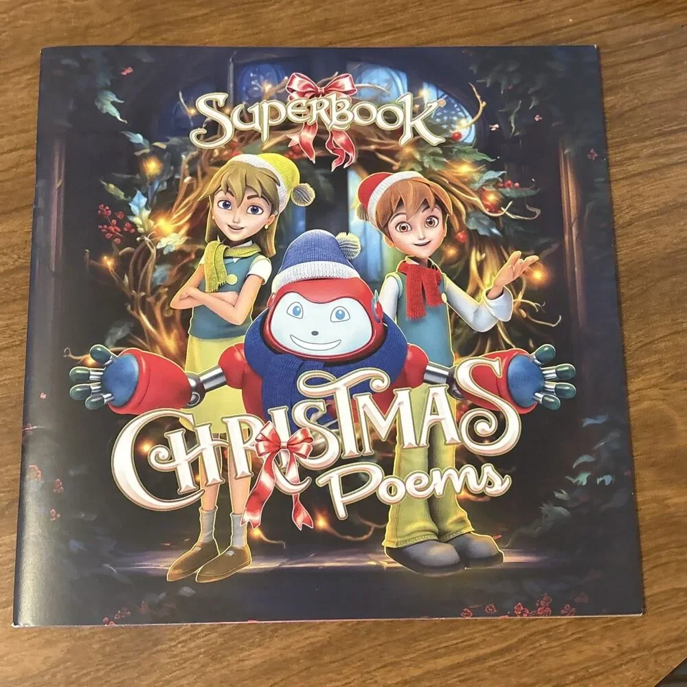 CBN Superbook Christian Christmas Backpack Gift Bag Coloring Book DVD Keychain+